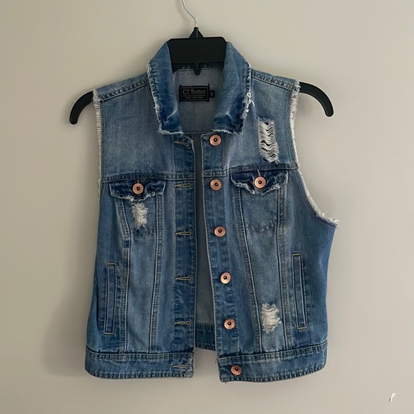 Brand new Jean cutoff jacket! - Picture 1 of 5
